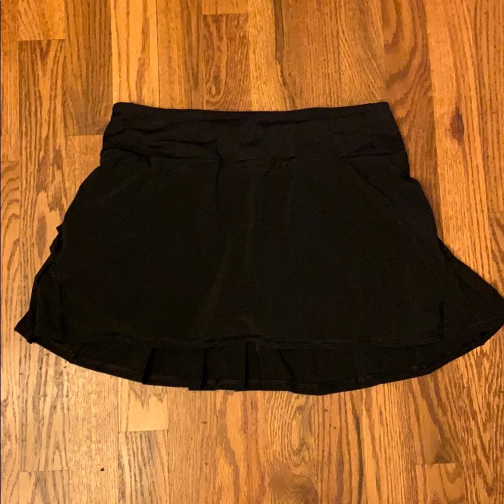 Lululemon tennis running skirt skort 4 black
